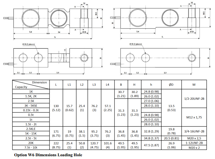 BM8D-C3称重传感器产品尺寸图