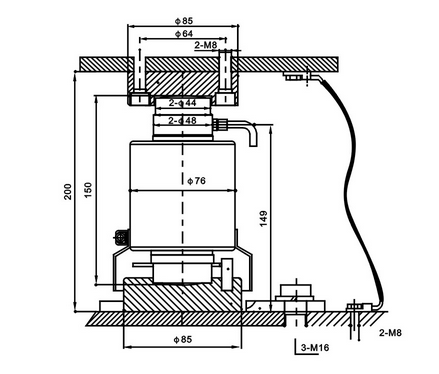 ZSF-A-40T称重传感器产品尺寸