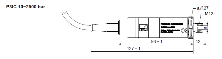 德国HBM P3IC压力传感器尺寸