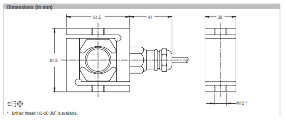 富林泰克UB6-5KN-C3产品尺寸图