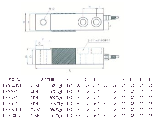 NSA-7.5KN产品尺寸图
