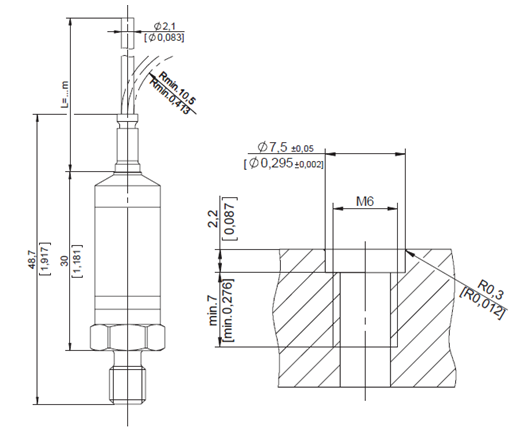 4080A005压阻式压力变送器尺寸