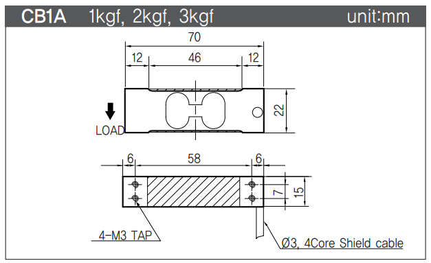 CB1A-2kgf产品尺寸图