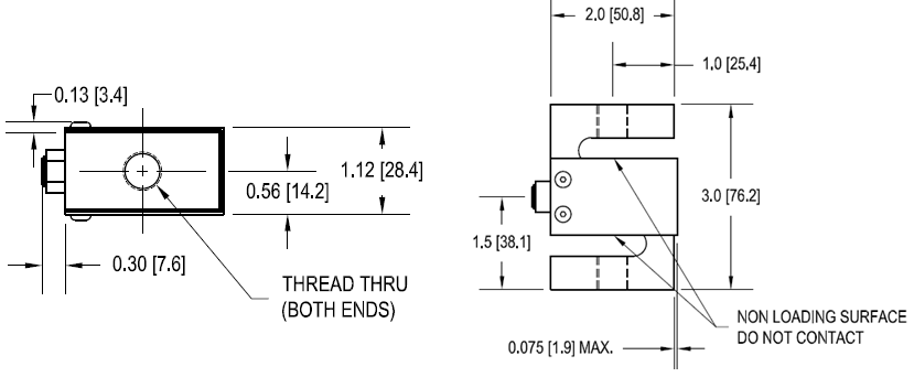 LSB350-1000lb力传感器产品尺寸