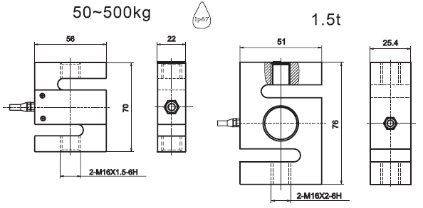 YZC-522TS产品尺寸