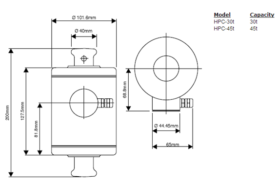 HPC-30T产品尺寸图