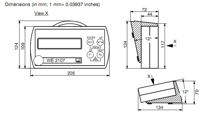 WE2107仪表产品技术参数图